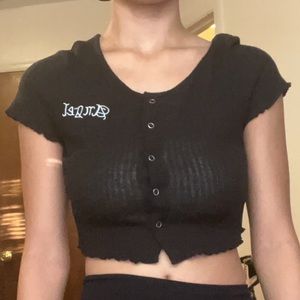 COPY - Angel button up crop top